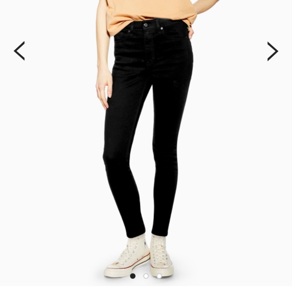 Topshop Moto Jamie Jean in Black